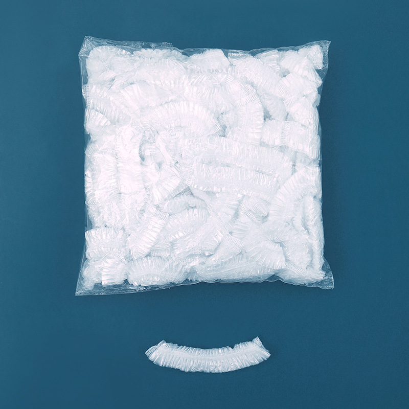 Egyszer használatos PE fürdősapka általános használatra – logó nélkül, testreszabás nélkül