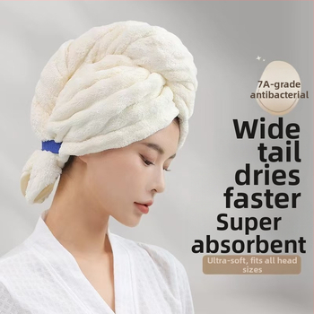 Korall plüss hajszárító sapka, egy darabos dizájn, 150D, 120–139 g