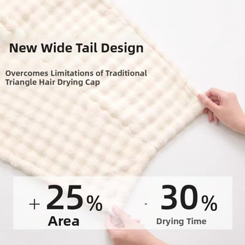 Korall plüss hajszárító sapka, egy darabos dizájn, 150D, 120–139 g