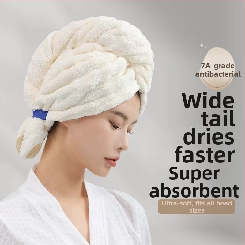 Korall plüss hajszárító sapka, egy darabos dizájn, 150D, 120–139 g