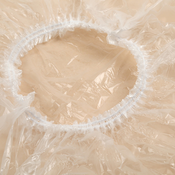 Egyszer használatos zuhanysapka felnőtteknek, vastagított PE hajkezelő sapka festéshez, vízálló, egyszer használatos