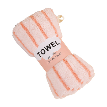 Shu De Li Căciulă din fleece coral pentru uscat părul, 120D, țesătură simplă, greutate 50–79 g