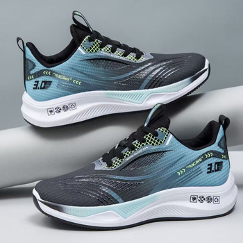 Férfi mindennapi futócipők, lélegző hálófelsővel, fűzőkkel, EVA talpbetéttel, gumitalppal