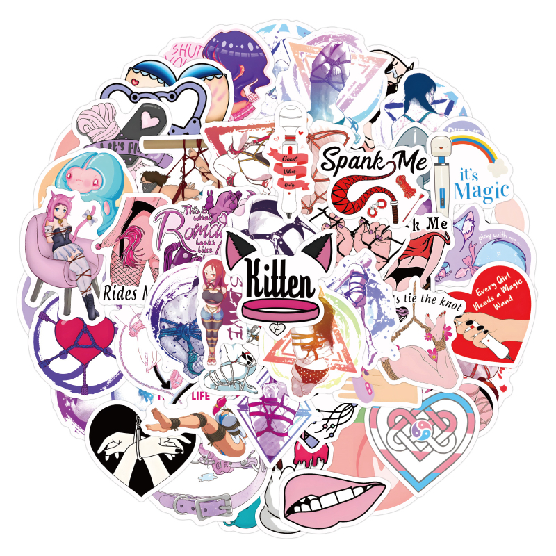 Set naljepnica - BDSM grafiti, dekorativne, vodootporne, HD ispis, nordijski stil