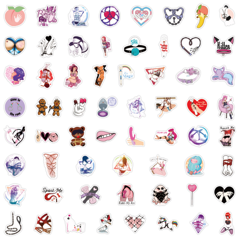 Set naljepnica - BDSM grafiti, dekorativne, vodootporne, HD ispis, nordijski stil