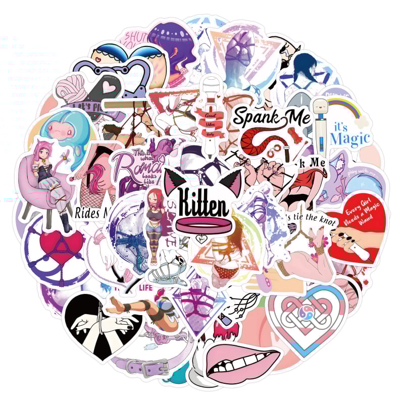 Set naljepnica - BDSM grafiti, dekorativne, vodootporne, HD ispis, nordijski stil