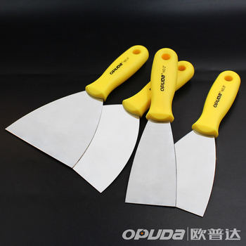 Glettelő kés műanyag fogantyúval, 45# acél penge, többfunkciós tisztító eszköz