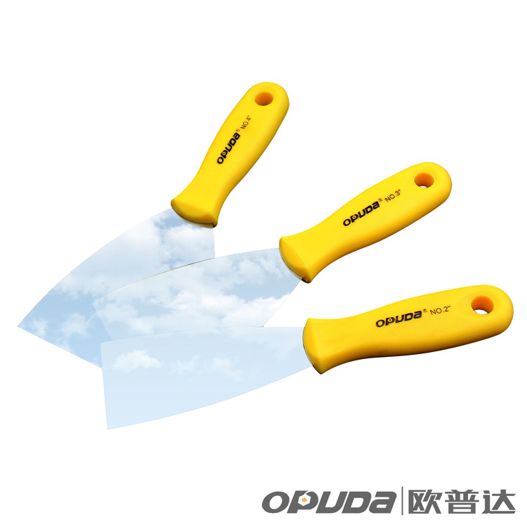 Glettelő kés műanyag fogantyúval, 45# acél penge, többfunkciós tisztító eszköz