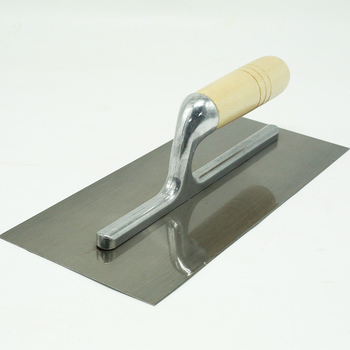 Glettelőkanál vakolathoz, dupla oszlopos kialakítás, sokoldalú falazó eszköz