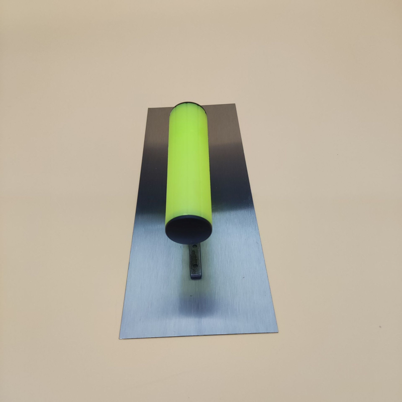 Hosszított nyeletű glettelő, glettkanál és festőkaparó, fém penge