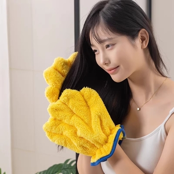 Σκουφάκι μαλλιών για στέγνωμα από Coral Fleece | 80-99 g | Μάρκα Hewen | Μοντέλο gfst001