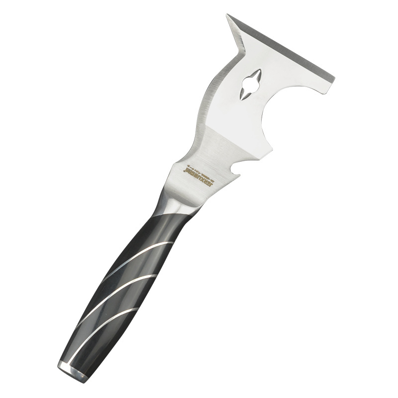 JERXUN cuțit pentru rosturi din oțel inoxidabil, corp îngroșat, instrument multifuncțional cu racletă și mistrie