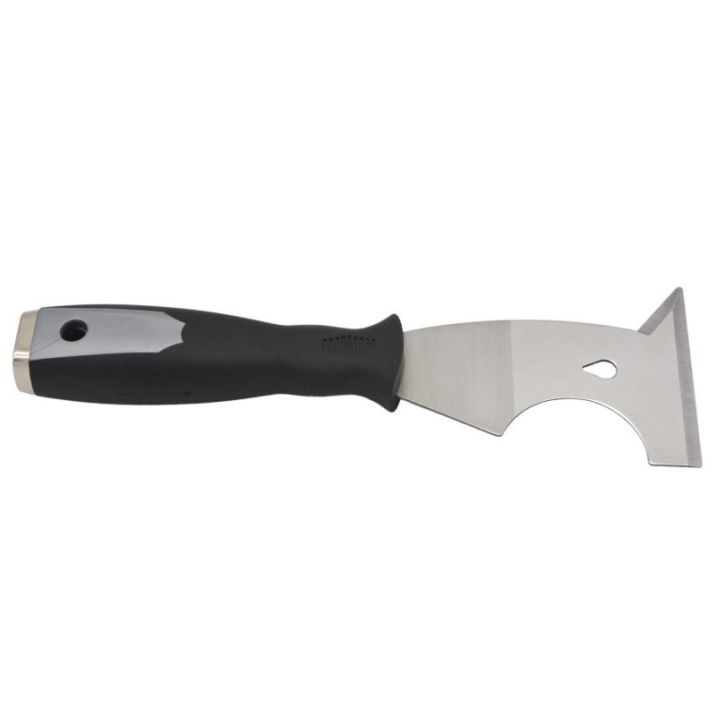 Επτά σε ένα πολυλειτουργικό μαχαίρι σοβάτισματος με πίσω καπάκι, παχυνμένος ανοξείδωτος σκραπέρ και μαχαίρι καθαρισμού