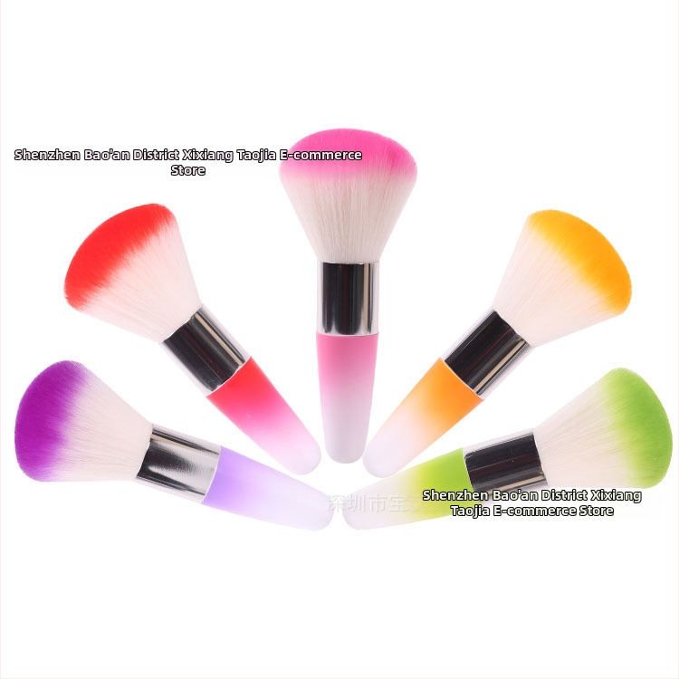 Dlhá rukoväť na čistenie prachu z nechtov – viacúčelová kozmetická štetka