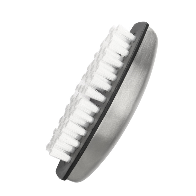 Двуфункционална четка за почистване от неръждаема стомана с нейлонови четина за ръце и нокти, сапун против миризма – 68 g