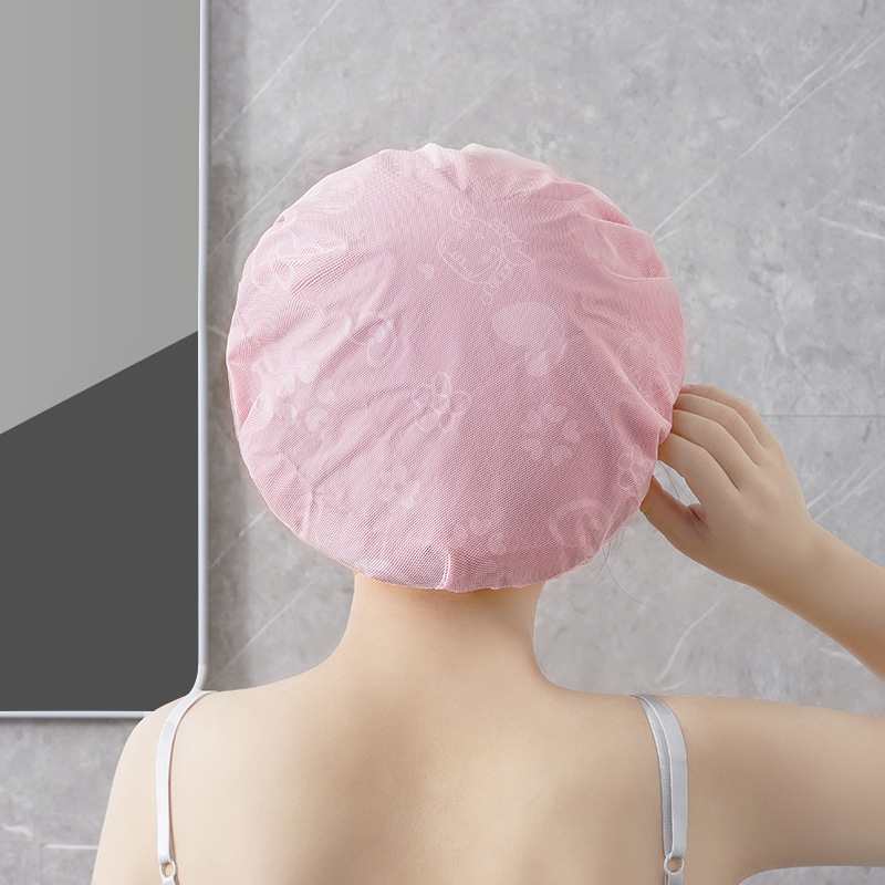 Kupaonska kapa za tuširanje | Vodootporna, Zaštita od masnih para, Ponavljajuća upotreba | Materijal PE, Za odrasle