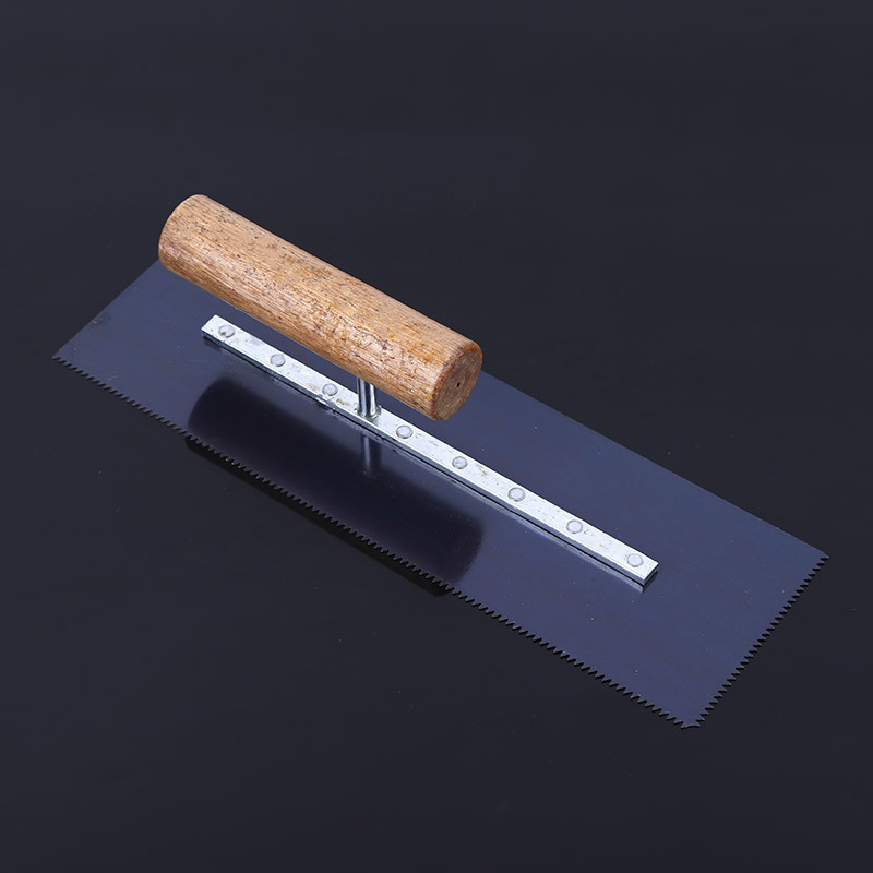 Glet lopatica za izolaciju s nazubljenim rubom za vanjske zidove, protuklizna i otporna, građevinski alat; duljina 295; debljina 1