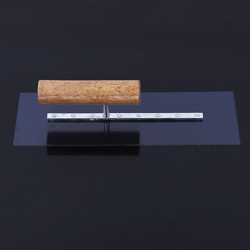 Glet lopatica za izolaciju s nazubljenim rubom za vanjske zidove, protuklizna i otporna, građevinski alat; duljina 295; debljina 1