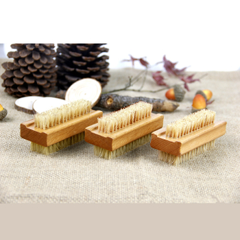 Perie de curățare din lemn de fag, cu peri din păr de porc, pentru spălarea mâinilor și a unghiilor, gravabil