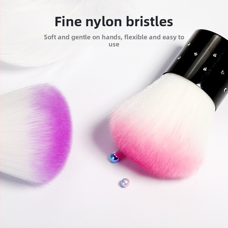 Štetka na prach na nechty s mäkkými štetinami – pohodlná aplikácia prášku, OEM kompatibilné, pre bežných používateľov
