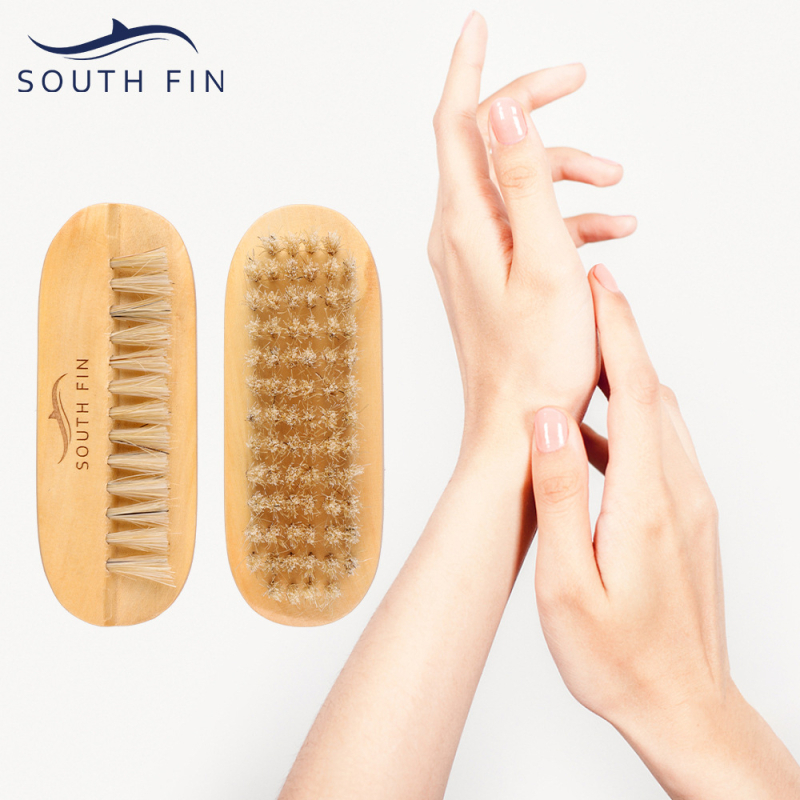 Četkica za čišćenje noktiju s drvenom drškom i dlakom divljači — Blue ZOO, podrijetlo Zhejiang, 30 g, alati za nokte