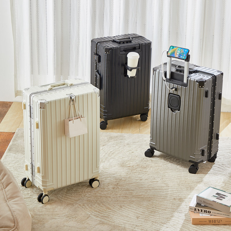 Valiză de călătorie cu husă ABS+PC, roți universale silențioase, încuietoare cu cod, 3,5 kg, anti-furt