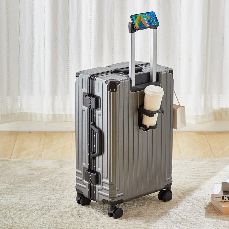 Valiză de călătorie cu husă ABS+PC, roți universale silențioase, încuietoare cu cod, 3,5 kg, anti-furt