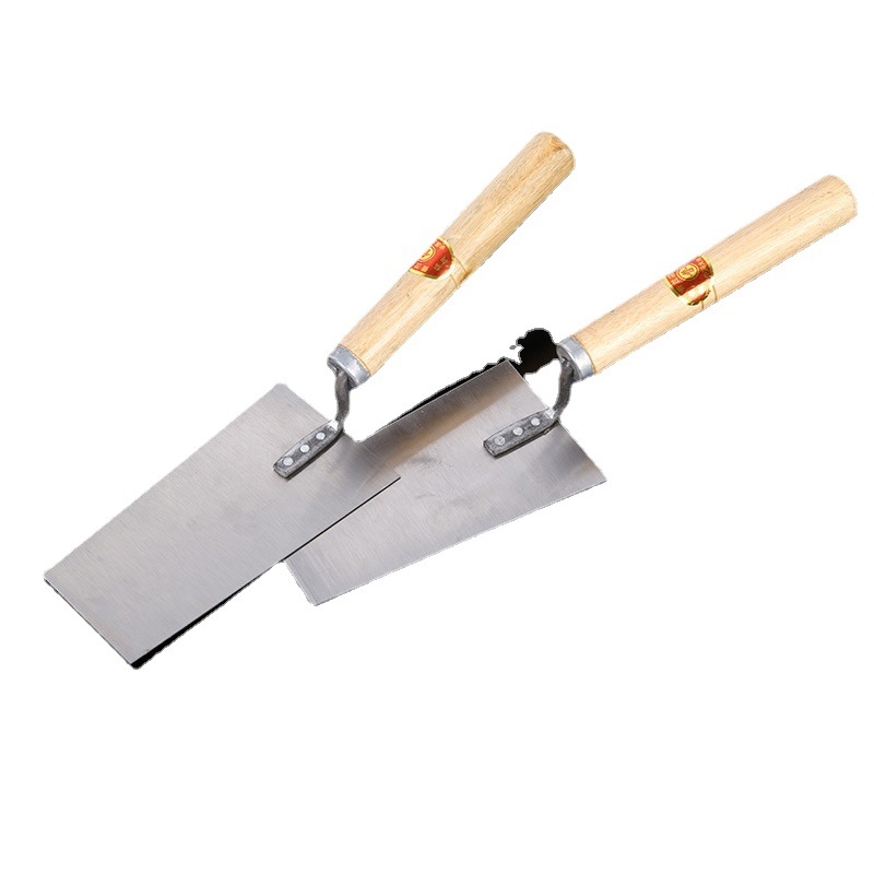 Spatulă trapezoidală mare pentru cărămizi și tencuială – unealtă de zidărie, grosime 0,7 mm, lungime 320 mm, Clever Helper