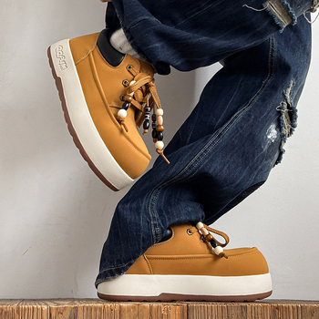 Unisex sportsko-casual tenisice s debelim potplatom, povećanje visine 6–8 cm, gornji i unutarnji dio od super vlakna, vezanje šnurkama