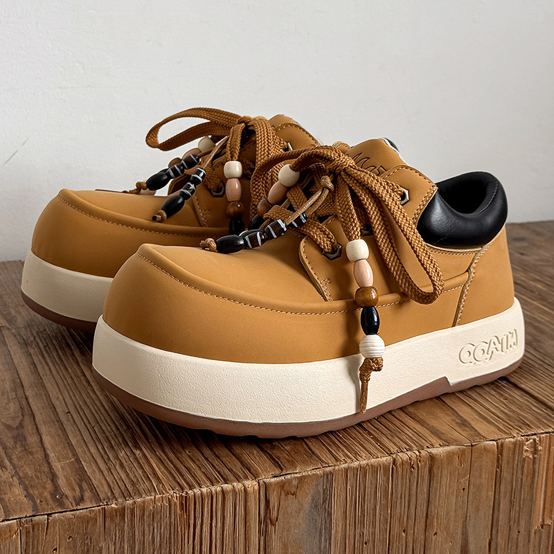 Unisex sportsko-casual tenisice s debelim potplatom, povećanje visine 6–8 cm, gornji i unutarnji dio od super vlakna, vezanje šnurkama