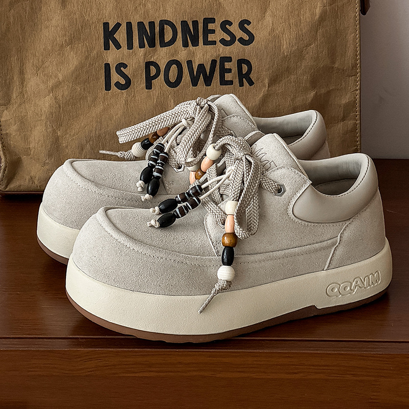 Unisex sportsko-casual tenisice s debelim potplatom, povećanje visine 6–8 cm, gornji i unutarnji dio od super vlakna, vezanje šnurkama