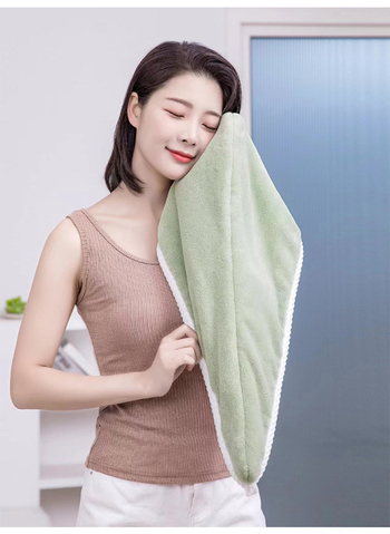 Tuš kapa za kosu za sušenje kose, koralni pliš, 150D pređa, 260 g, prilagodba dostupna, privatna oznaka