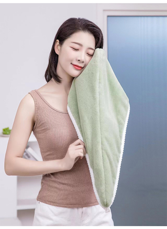 Tuš kapa za kosu za sušenje kose, koralni pliš, 150D pređa, 260 g, prilagodba dostupna, privatna oznaka