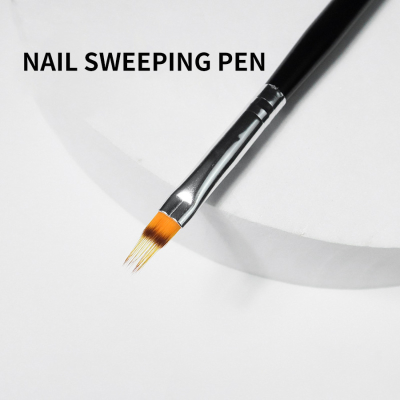 CHARZIEG/Chanzi gradientne četke za nokte – fan oblik, čipkasta četka za crtanje, graffiti boje