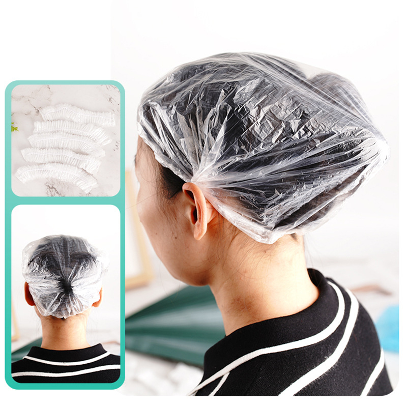 Jednokratna PE kapa za tuširanje, prehrambena kvaliteta, vodootporna i otporna na prašinu, univerzalna upotreba