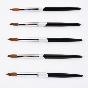 Set za nokte umjetničko pero s aluminijskom ručkom, četkica s kratkim drškom, 1 komad, podrijetlo Zhejiang