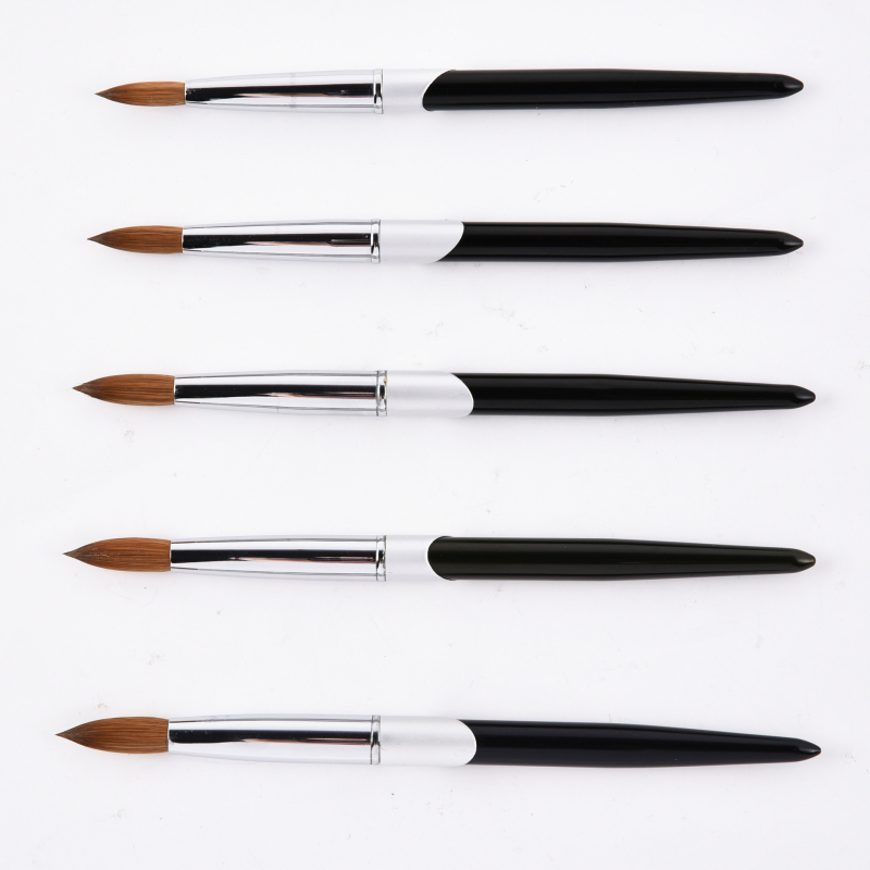 Set za nokte umjetničko pero s aluminijskom ručkom, četkica s kratkim drškom, 1 komad, podrijetlo Zhejiang