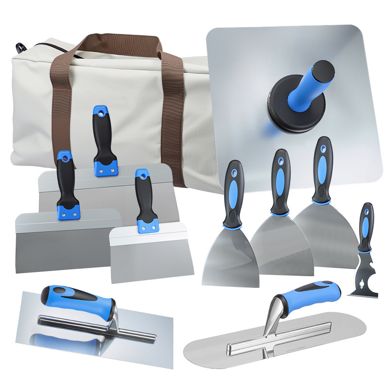 Set alata za žbukanje s privatnom markom: špachtle, nože za žbuku, višenamjenski građevinski alat