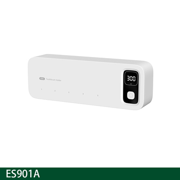 Θήκη αποθήκευσης οδοντόβουρτσας με UV αποστείρωση και στέγνωμα, εγκατάσταση τοίχου χωρίς διάτρηση, ABS υλικό, έξυπνες λειτουργίες, χρόνος αποστείρωσης 200 δευτερόλεπτα, ισχύς 2.5 W