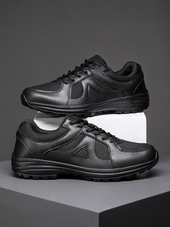 Pantofi de antrenament - Unisex, pentru adulți, exterior din pânză, accente din piele microfibră, potriviți pentru alergare și drumeții