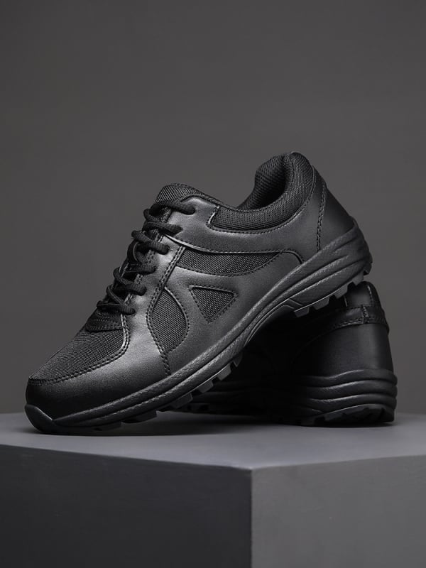 Pantofi de antrenament - Unisex, pentru adulți, exterior din pânză, accente din piele microfibră, potriviți pentru alergare și drumeții