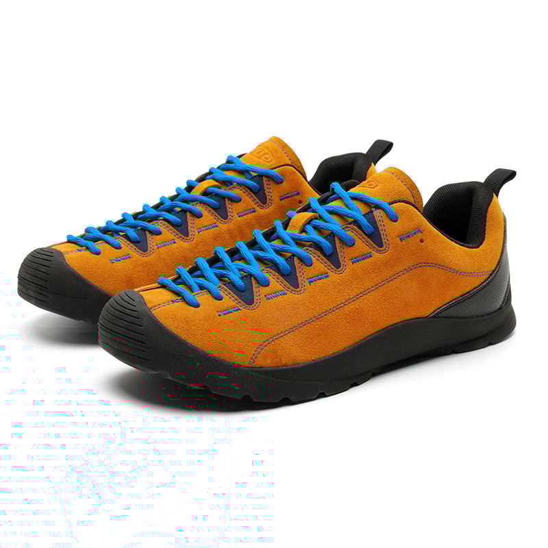 Pantofi de drumeție outdoor, partea superioară din velur, talpă din cauciuc, toc mic 1-3 cm, vârf rotund, căptușeală textilă.