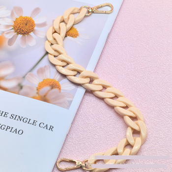 Πολύχρωμη ακρυλική αλυσίδα τηλεφώνου ψαροκόκαλο, χειροποίητη αφαιρούμενη διακόσμηση αλυσίδας με πολύχρωμα μπλοκ ρητίνης