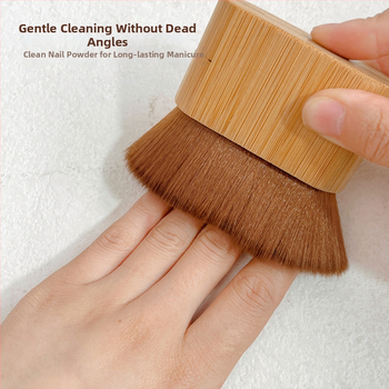 Βούρτσα σκόνης νυχιών με εύκαμπτη αφράτη κεφαλή, πλαστικό εργαλείο καθαρισμού επιφάνειας νυχιών, προέλευση Zhejiang