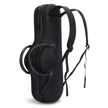 Alto szaxofon tok, könnyű hátizsák-stílusú kemény tok, Oxford vászon külső, bársony belső, ívelt vállpánt, légáteresztő, ultra-könnyű, kopásálló