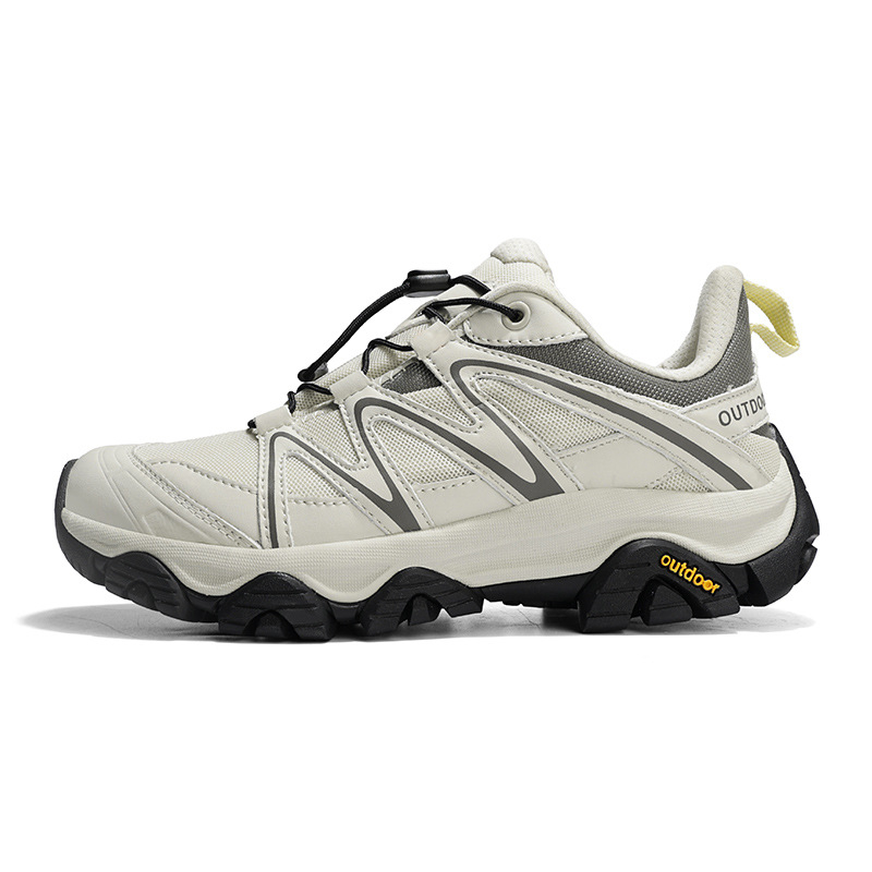 Unisex planinarske cipele s prozračnim gornjim dijelom od mreže i super vlakna, prednje vezanje, protuklizna TPR podloga, pogodne za planinarenje i kampiranje