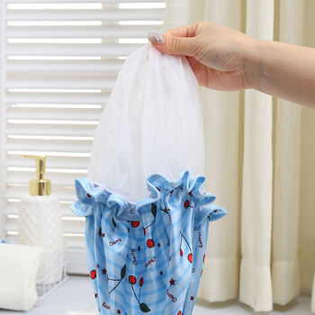 Dvostruka tuš kapa s tiskom trešnje za žene, vodootporna za kupaonicu, modernog stila (Materijal: satin PEVA; Primjenjiva skupina: odrasli; Stil: moderan; Otisnuti logo: Da; Prilagodljivost: Da)