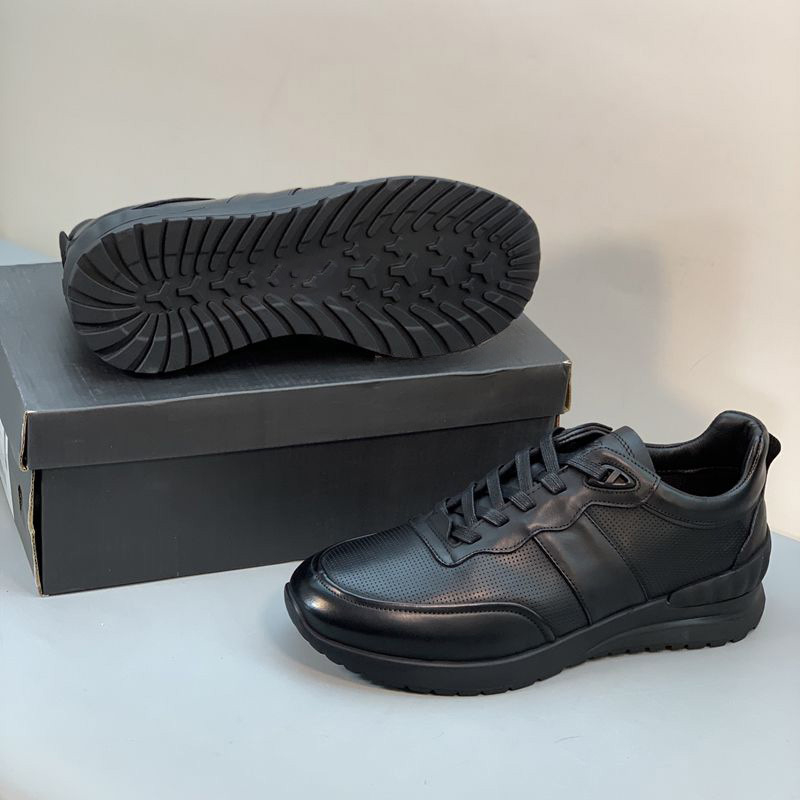 Muške sportske casual tenisice s vezicama, protuklizne, izdržljive, zaobljena nosnica, gornji dio od kože