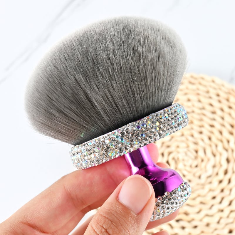 Βούρτσα μακιγιάζ με τρίχες συνθετικών ινών, πλαστική λαβή, συσκευασία σε κουτί, μονή συσκευασία, συνολικό μήκος 10