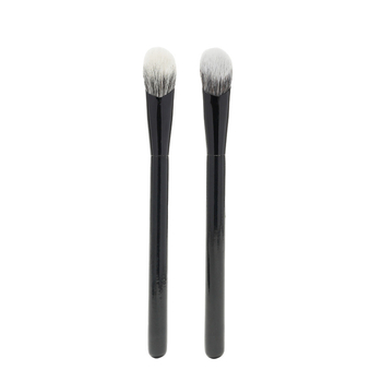 Βούρτσα μακιγιάζ με νάιλον τρίχες, γωνιώδης λεπτομερειακή contour/ρουζ βούρτσα, ξύλινη λαβή, συσκευασία OPP, 1 τεμάχιο